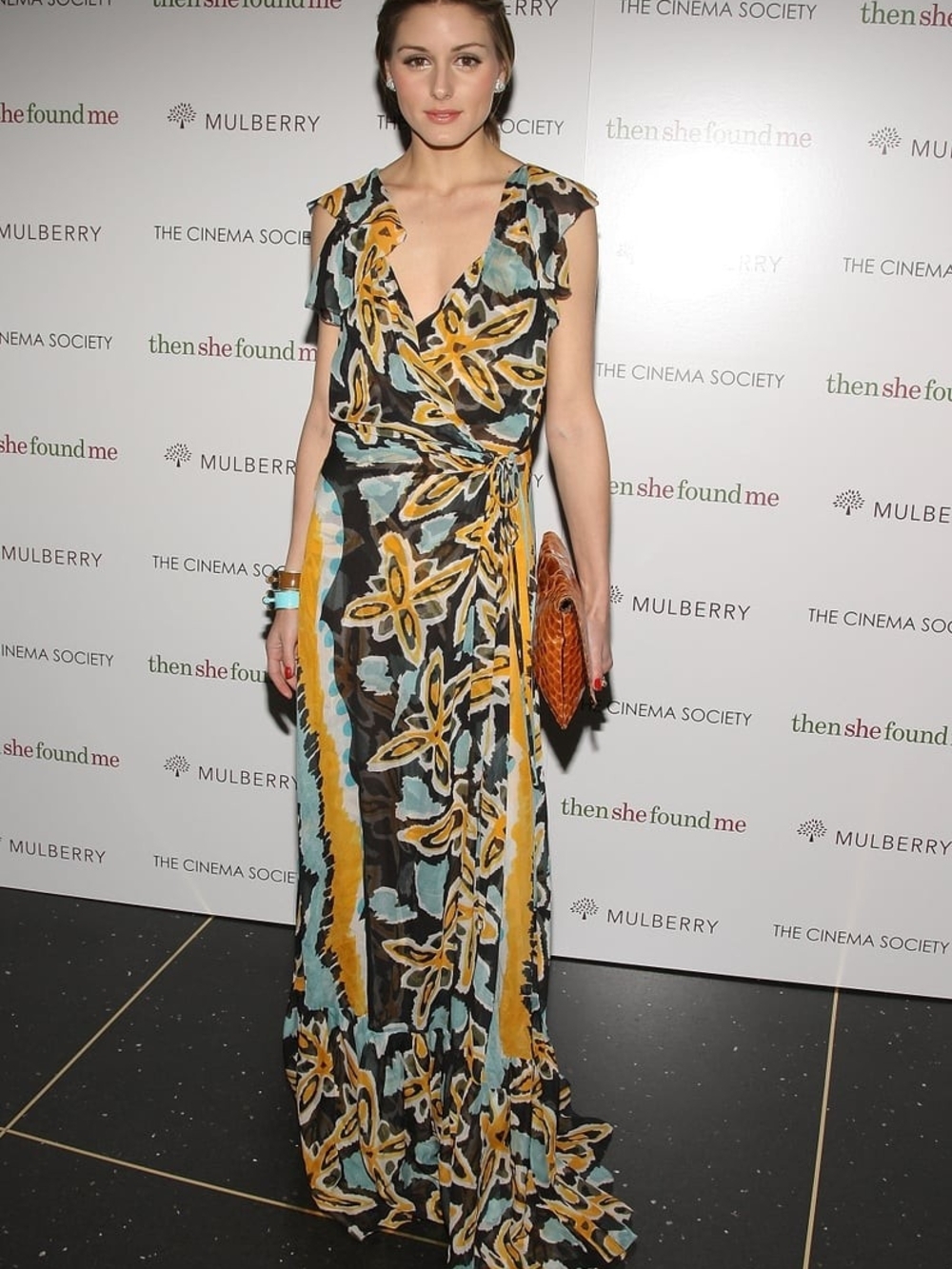 Diane Von Furstenberg Yellow, Teal & Black Floral Maupiti Wrap Maxi Dress DVF